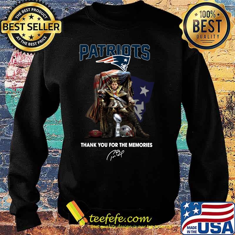 Tom brady king new england patriots thank you for the memories signature s Sweater Tom brady king new england patriots thank you for the memories signature s Sweater