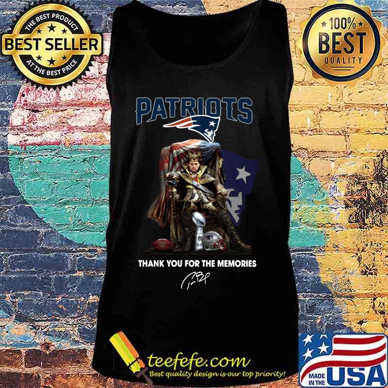 Tom brady king new england patriots thank you for the memories signature s Tank top Tom brady king new england patriots thank you for the memories signature s Tank top