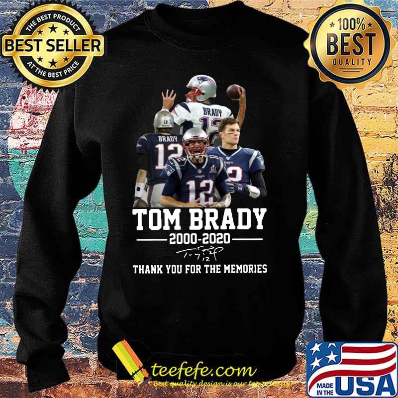 Tom brady new england patriots football 2000 2020 20 thank you for the memories signature s Sweater Tom brady new england patriots football 2000 2020 20 thank you for the memories signature s Sweater