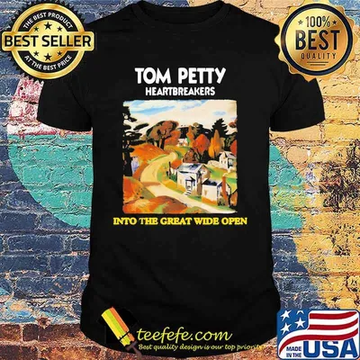 Tom petty and the heartbreakers into the great wide open shirt