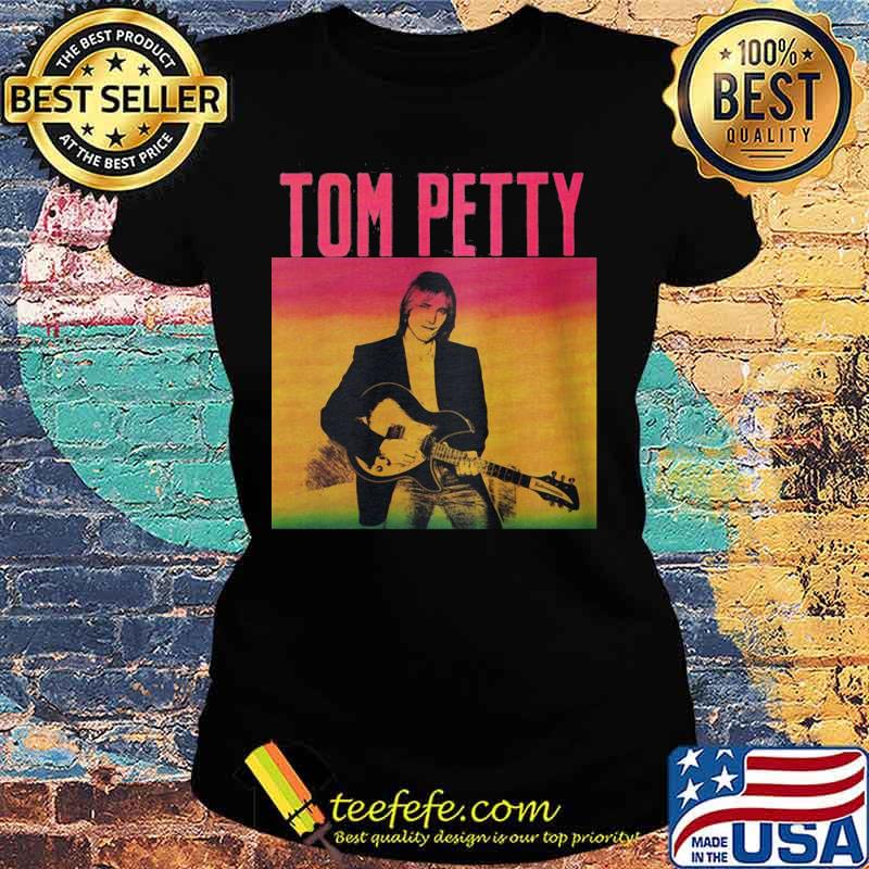 Tom petty playing guitars vintage s Ladies tee Tom petty playing guitars vintage s Ladies tee