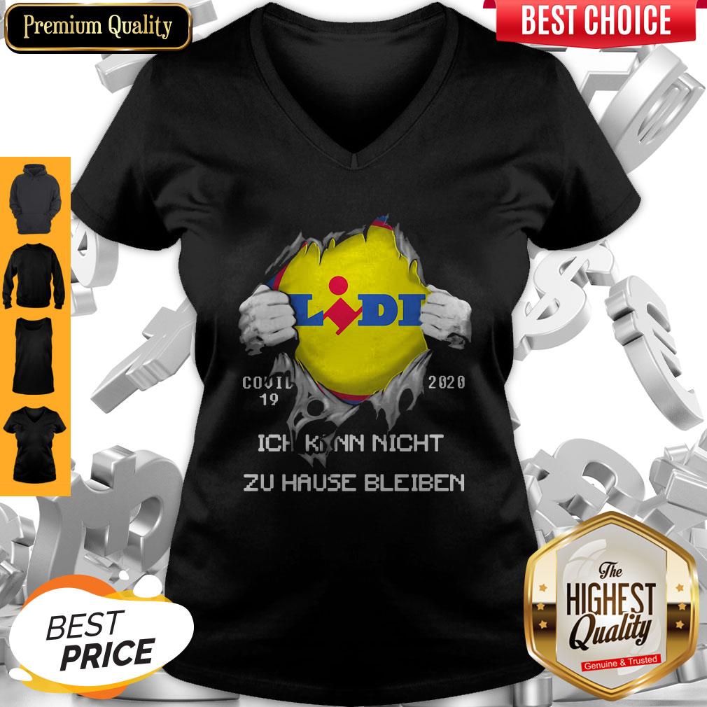 Top Blood Insides Lidl Covid-19 2020 Ich Kann Nicht Zu Hause Bleiben Shirt