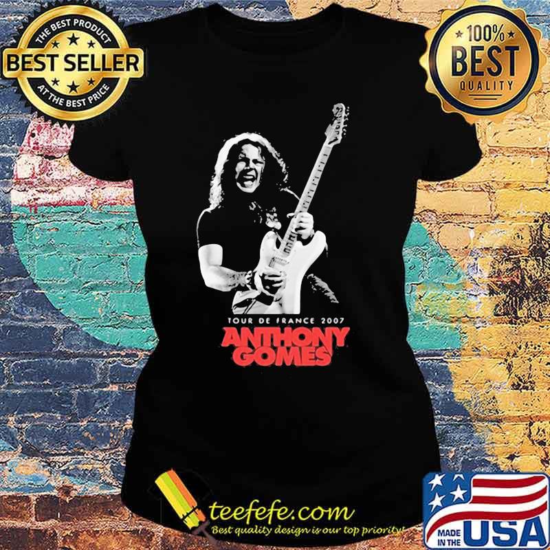 Tour de france 2007 anthony gomes guitar s Ladies tee Tour de france 2007 anthony gomes guitar s Ladies tee