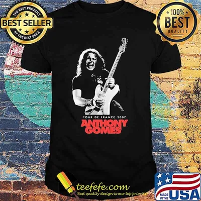 Tour de france 2007 anthony gomes guitar shirt