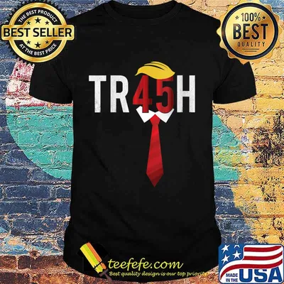 TR45H Vintage Trash 45 Anti Trump 8645 Shirt