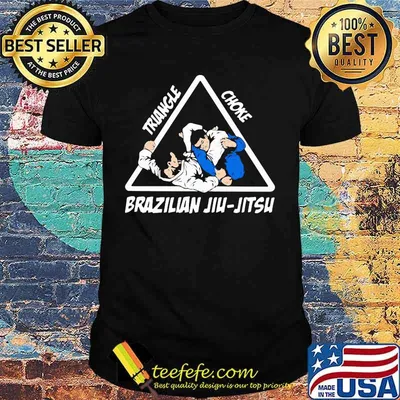 Triangle choke brazilian jiu-jitsu shirt