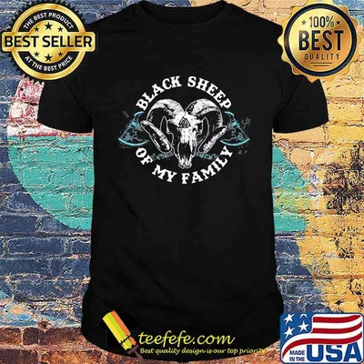 Triangle symbol black sheep of my family shirt