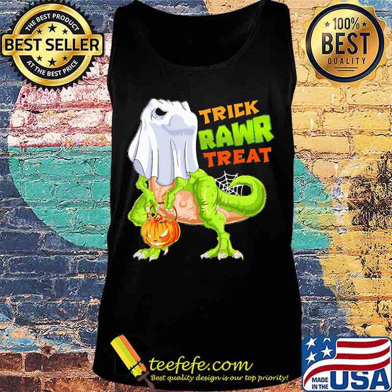 TRICK RAWR TREAT DINOSAUR PUMPKIN HALLOWEEN SHIRT Tank top TRICK RAWR TREAT DINOSAUR PUMPKIN HALLOWEEN SHIRT Tank top