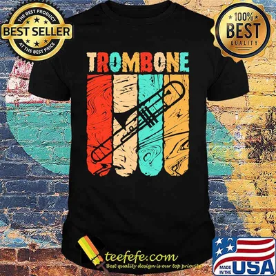 Trombone vintage retro classic shirt