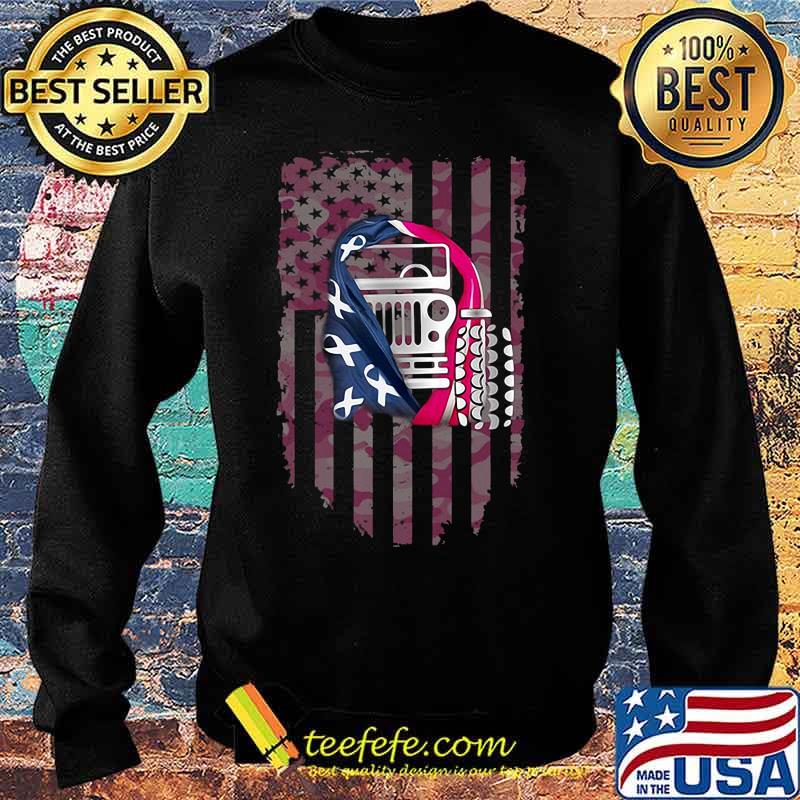 Truck cancer awareness american flag independence day s Sweater Truck cancer awareness american flag independence day s Sweater