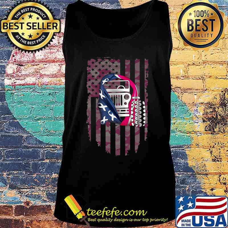 Truck cancer awareness american flag independence day s Tank top Truck cancer awareness american flag independence day s Tank top