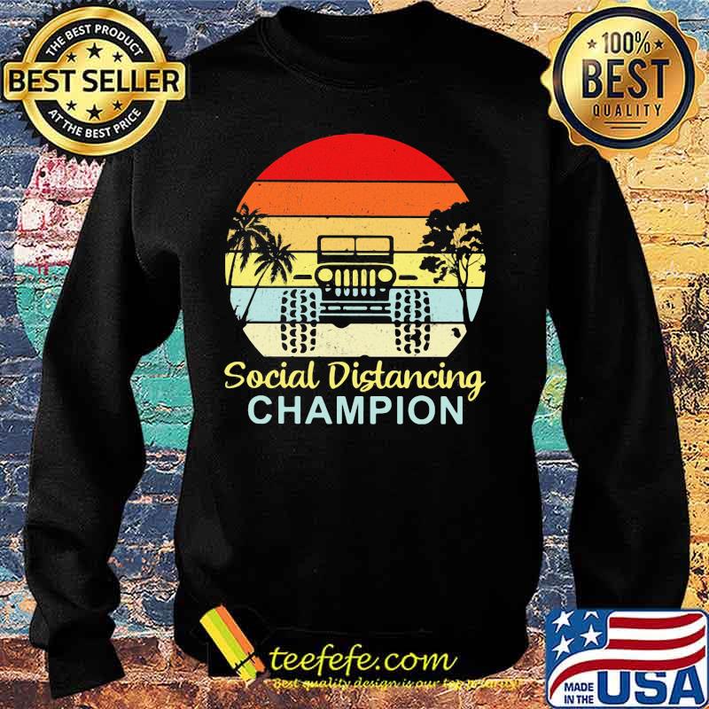 Truck Social Distancing Champion vintage retro s Sweater Truck Social Distancing Champion vintage retro s Sweater