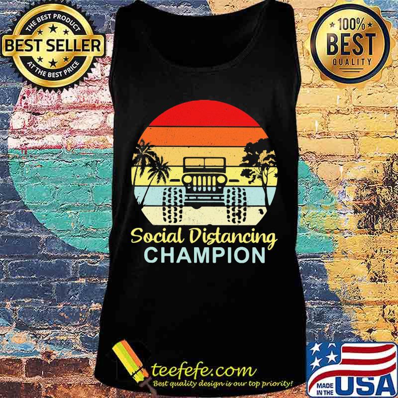 Truck Social Distancing Champion vintage retro s Tank top Truck Social Distancing Champion vintage retro s Tank top