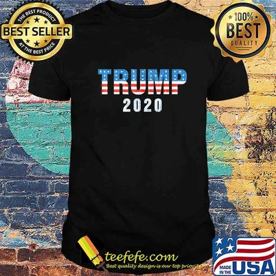 Trump american flag happy independence day 2020 shirt