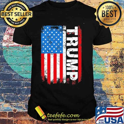 Trump american flag independence day shirt