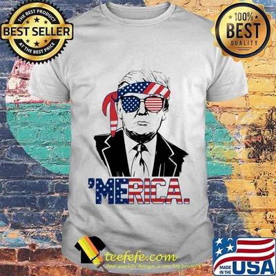 Trump 'Merica American Flag shirt