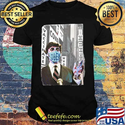 Trump obey mask vaccinate covid trust the news shirt