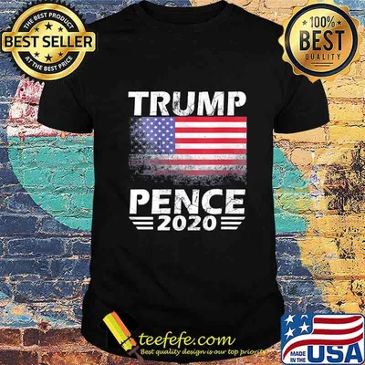 Trump pence 2020 american flag independence day shirt