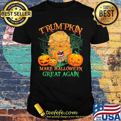 Trump pumpkin trumpkin make halloween great again shirt