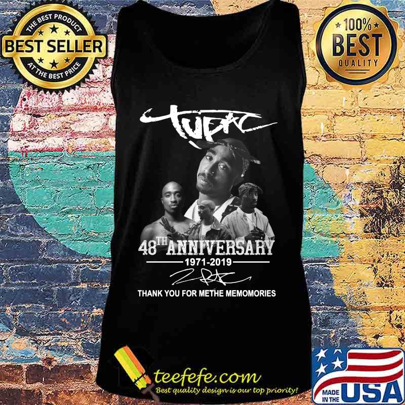 Tupac 48th 1971 2020 thank you for the memories signatures s Tank top Tupac 48th 1971 2020 thank you for the memories signatures s Tank top