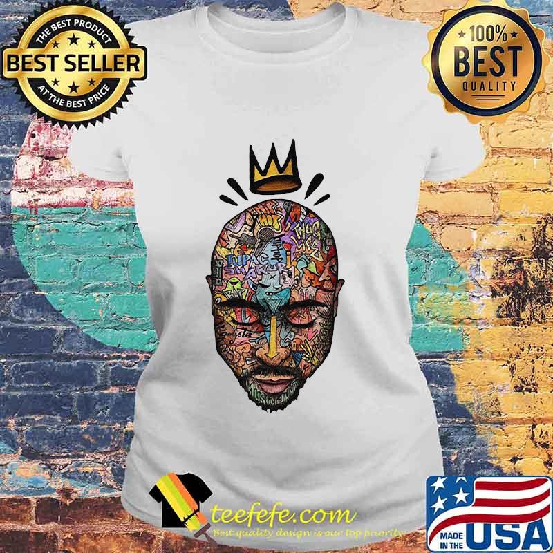 Tupac shakur thug life king art s Laides tee Tupac shakur thug life king art s Laides tee