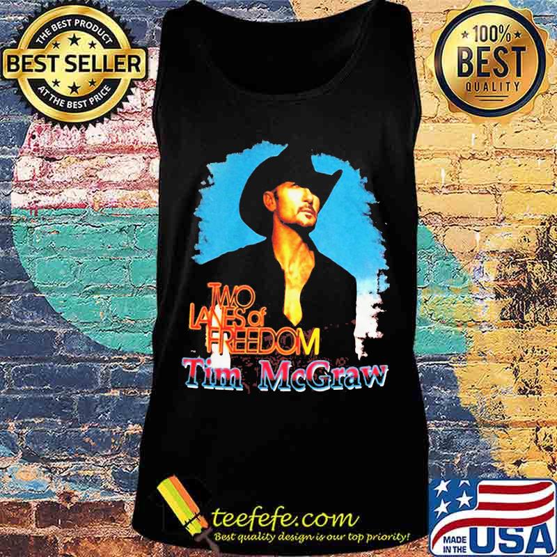 Two lanes of freedom tim mcgraw s Tank top Two lanes of freedom tim mcgraw s Tank top