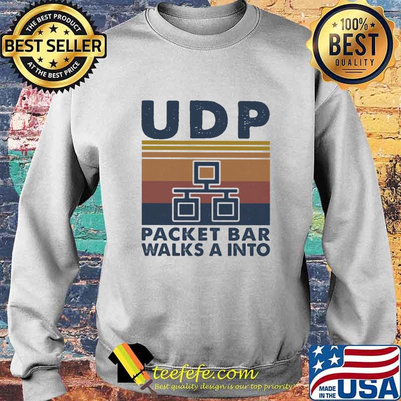 UDP packet bar walks a into vintage retro s Sweater UDP packet bar walks a into vintage retro s Sweater