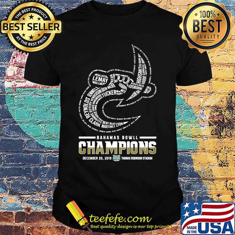 Unc charlotte logo bahamas bowl champions 2019 shirt