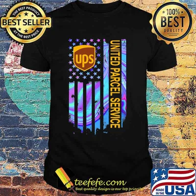 Ups united parcel service american flag independence day shirt