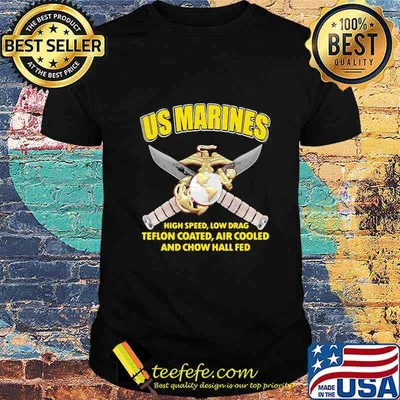 US Marines high speed low drag teflon coated air cooled and chow hall fed shirt
