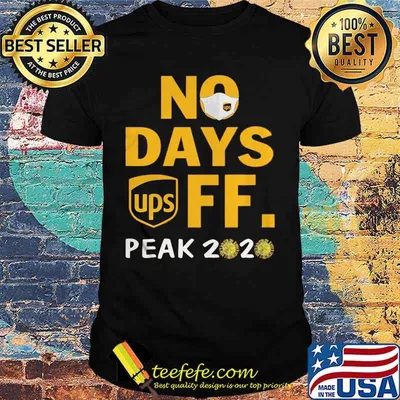 Usp mask no days off peak 2020 covid-19 shirt