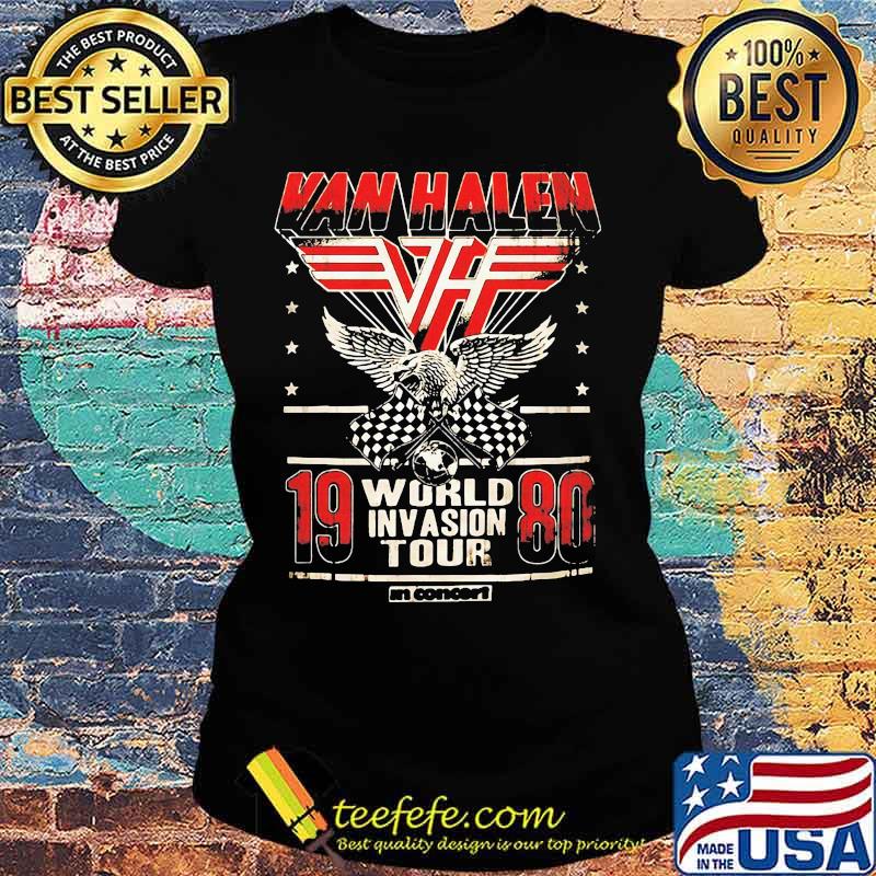 Van halen 1980 world invasion tour s Ladies tee Van halen 1980 world invasion tour s Ladies tee