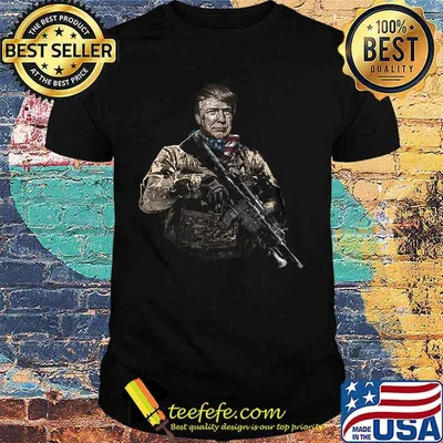 Veteran donald trump american flag independence day shirt