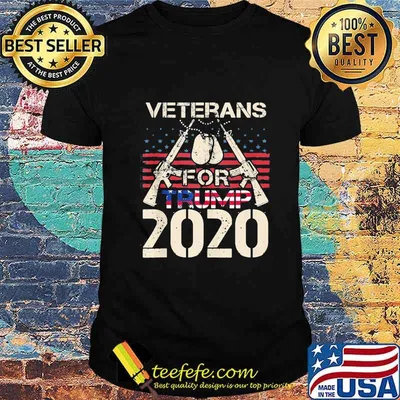 Veterans for trump 2020 american flag independence day shirt