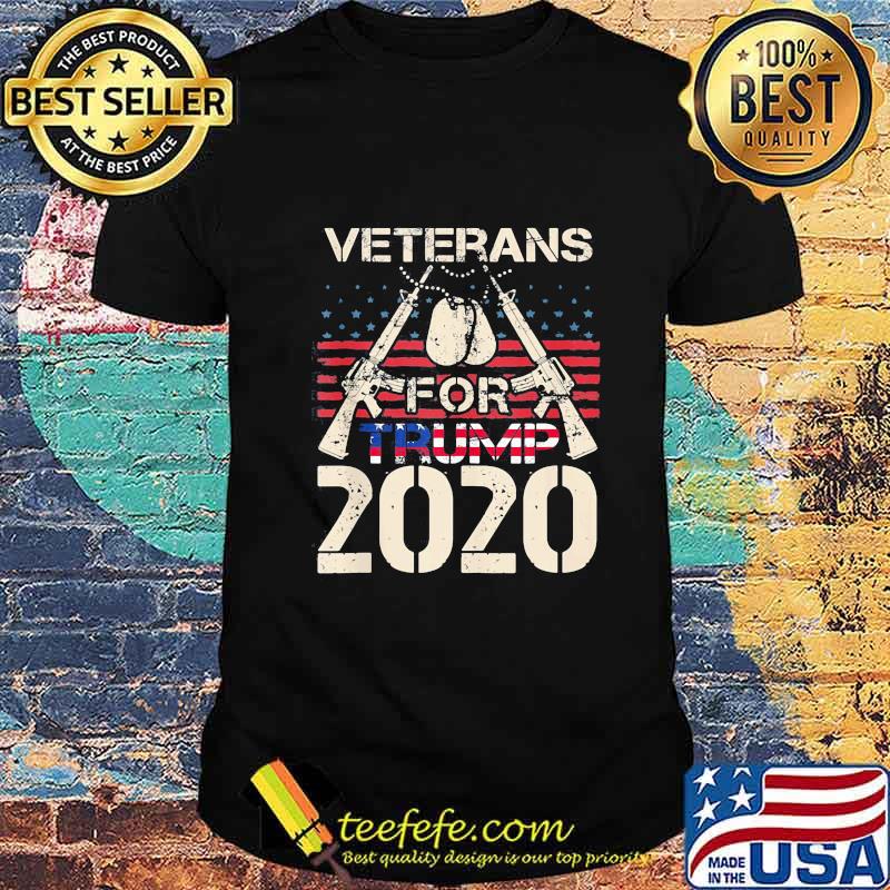 Veterans for trump 2020 american flag independence day shirt