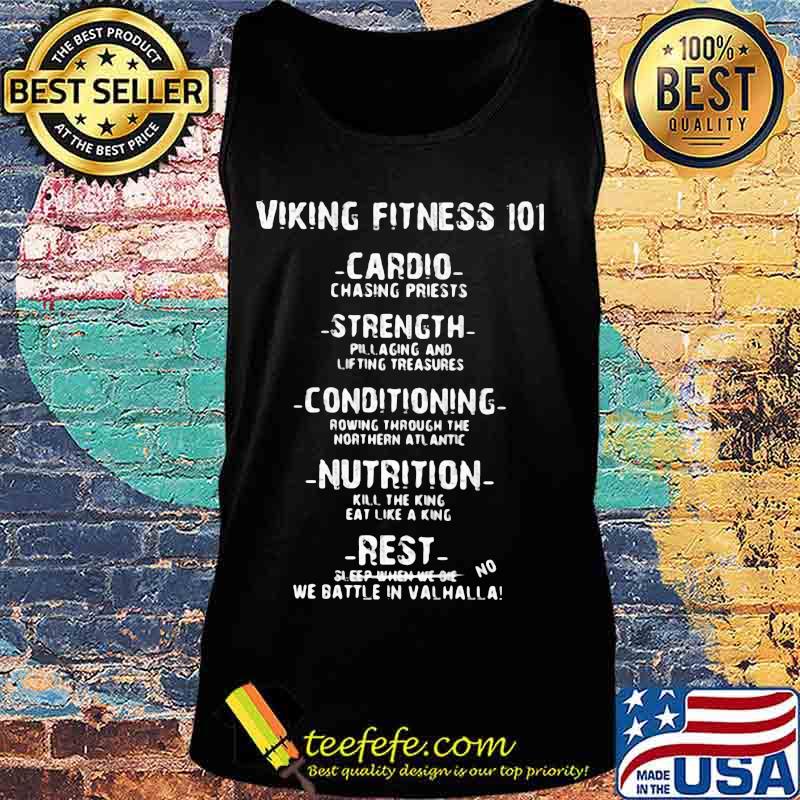 Viking fitness 101 cardio chasing priests strength conditioning nutrition rest s Tank top Viking fitness 101 cardio chasing priests strength conditioning nutrition rest s Tank top