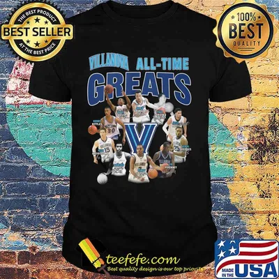 Villanova wildcats all time great signatures shirt