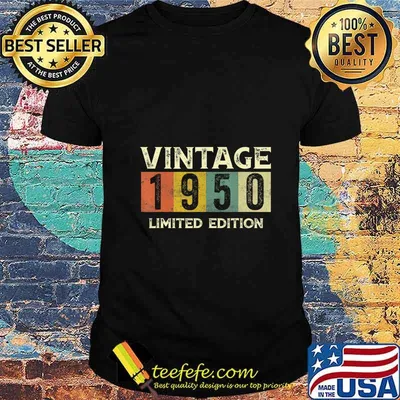 Vintage 1950 limited edition vintage retro shirt
