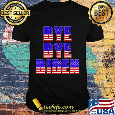 Vintage American Flag Trump for President 2020 BYE BYE BIDEN Shirt