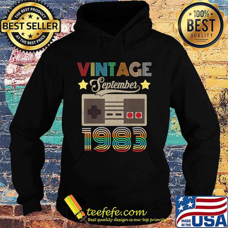 Vintage September 1983 37th Birthday Shirt 37 Year Old T-Shirt Hoodie Vintage September 1983 37th Birthday Shirt 37 Year Old T-Shirt Hoodie