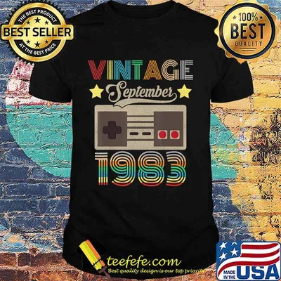 Vintage September 1983 37th Birthday Shirt 37 Year Old T-Shirt