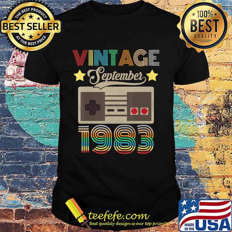 Vintage September 1983 37th Birthday Shirt 37 Year Old T-Shirt