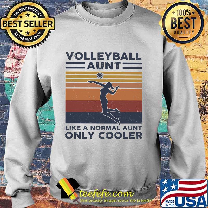 Volleyball aunt like a normal aunt only cooler vintage retro s Sweater Volleyball aunt like a normal aunt only cooler vintage retro s Sweater