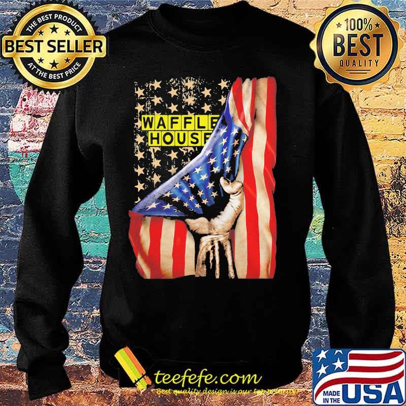 Waffle house american flag independence s Sweater Waffle house american flag independence s Sweater