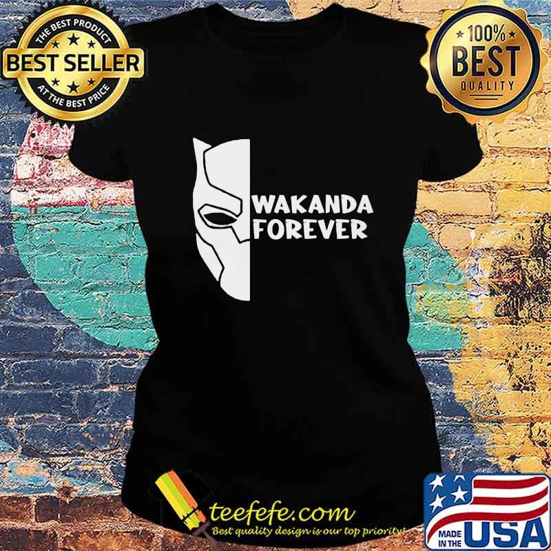 Wakanda forever marvel heroes black panther chadwick rip face s Ladies tee Wakanda forever marvel heroes black panther chadwick rip face s Ladies tee