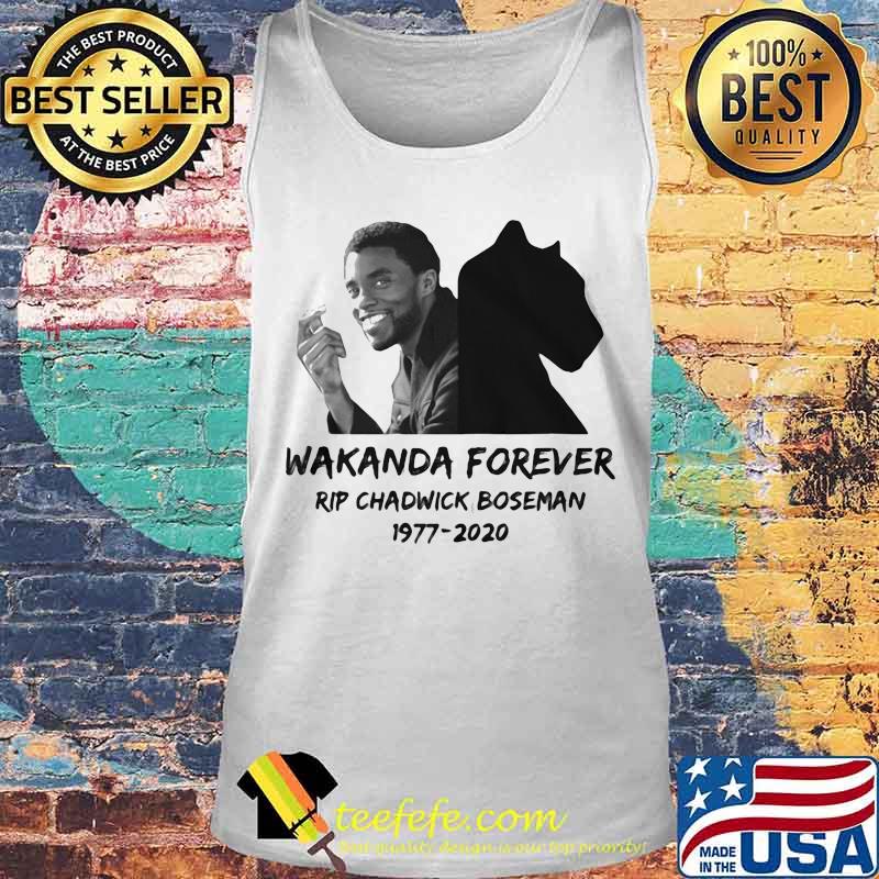 Wakanda forever rip chadwick black panther actor 1977 2020 s Tank top Wakanda forever rip chadwick black panther actor 1977 2020 s Tank top