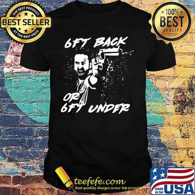 Walking dead rick grimes 6ft back or 6ft under shirt