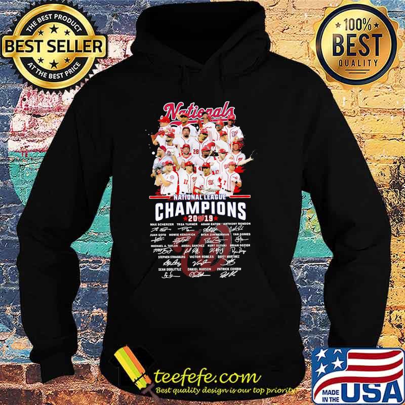 Washington national league champions 2019 signatures s Hoodie Washington national league champions 2019 signatures s Hoodie