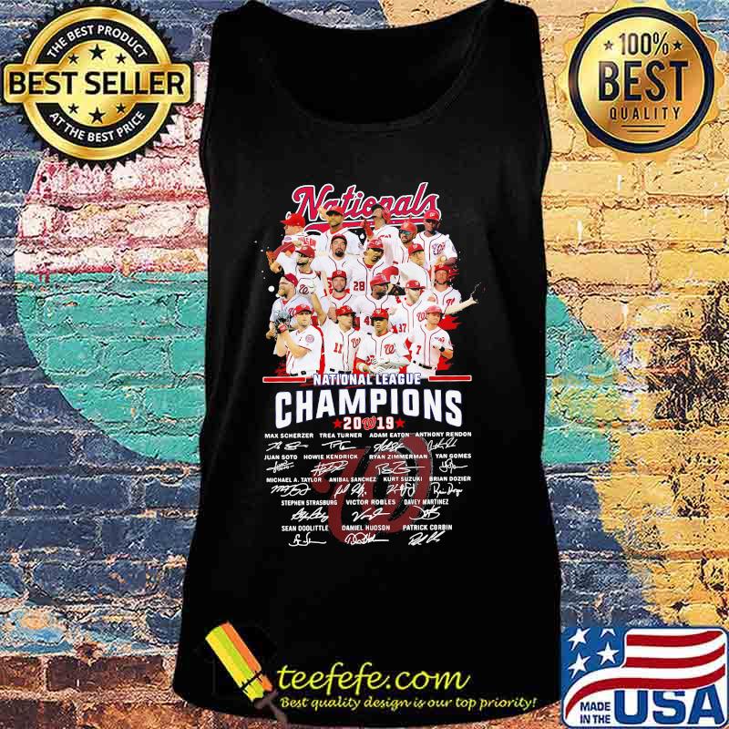 Washington national league champions 2019 signatures s Tank top Washington national league champions 2019 signatures s Tank top