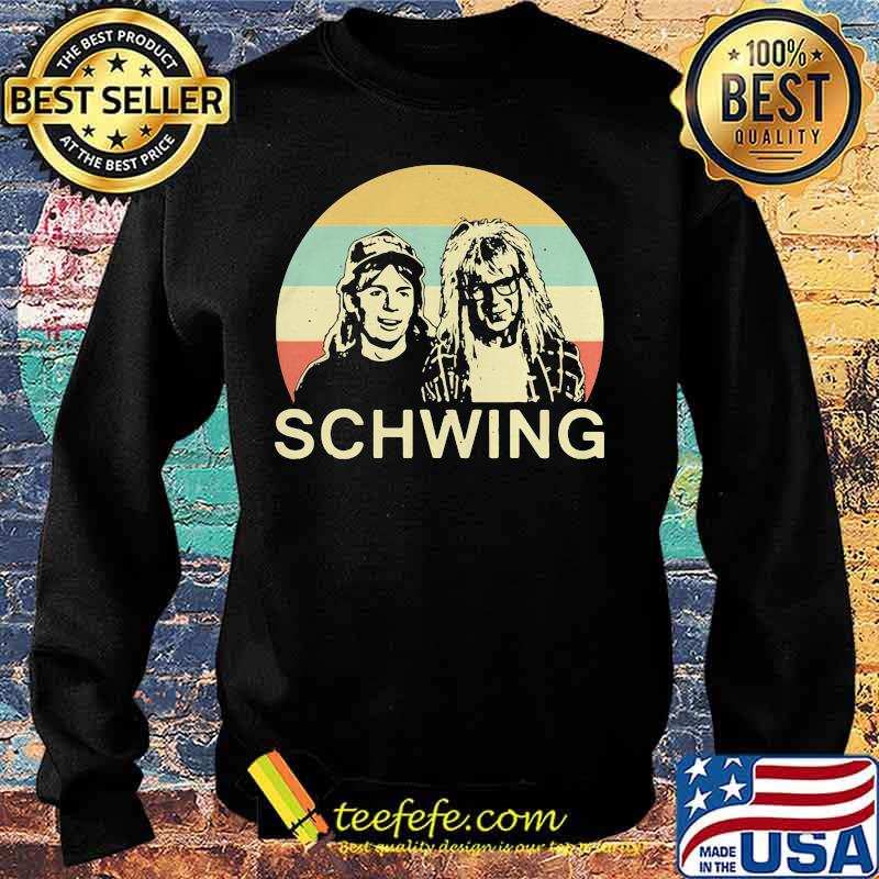 Wayne campbell and garth algar schwing vintage retro s Sweater Wayne campbell and garth algar schwing vintage retro s Sweater